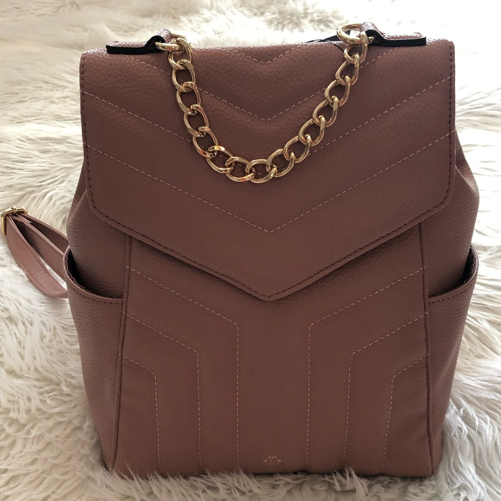 Nanette Lepore NWT!! Quilt gold chain Mauve bag - Picture 6 of 8